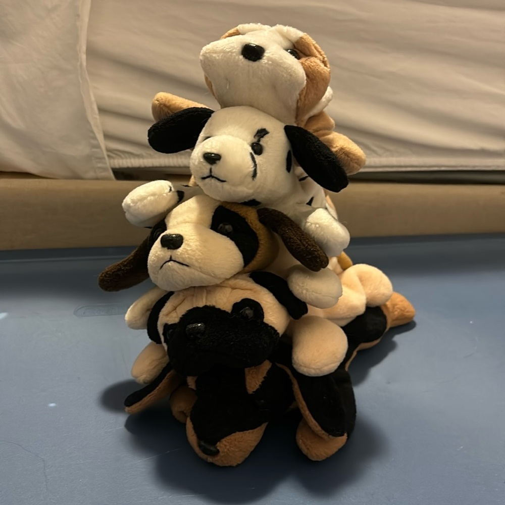 Ty Beanie Babies Flat Dogs